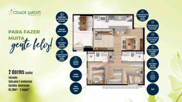 Venda, 3 dormitórios em Cidade Jardim Residence Club - 15