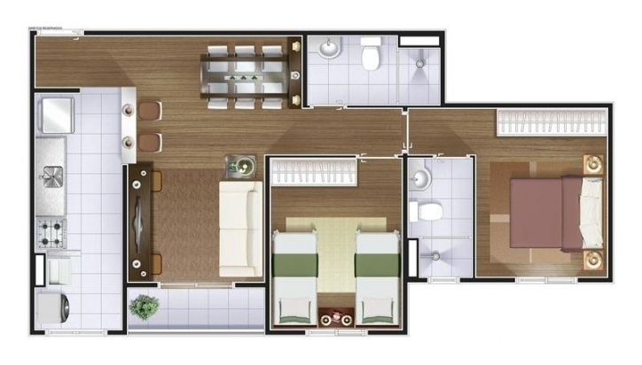 Venda, 2 dormitórios em Condomínio Amoreiras - 24