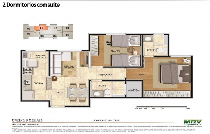 Venda, 2 dormitórios em Spazio Campos Gerais - 21