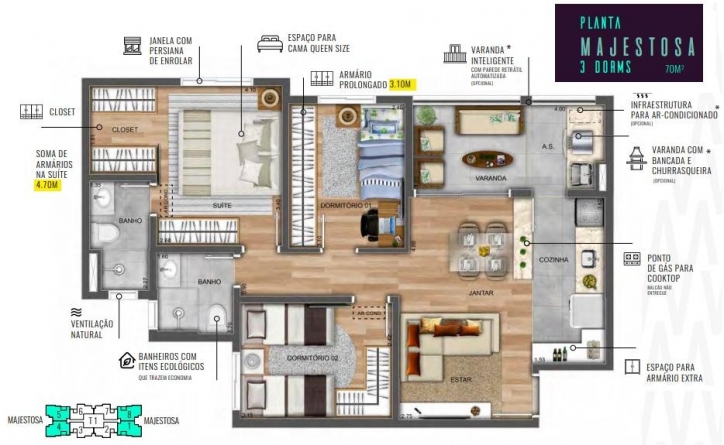 Venda, 3 dormitórios em Maranata Parque Industrial - 11