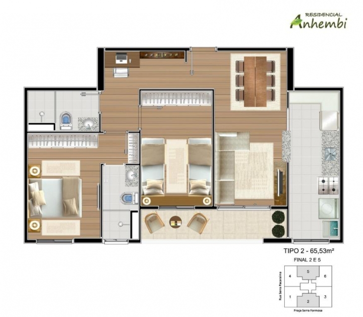 Venda, 2 dormitórios em Residencial Anhembi - 6