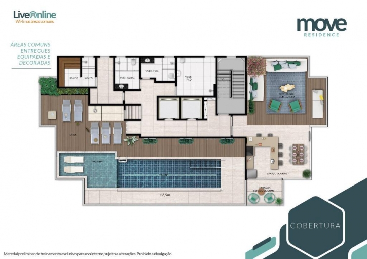 Locação, 1 dormitório em Move Residence - 14