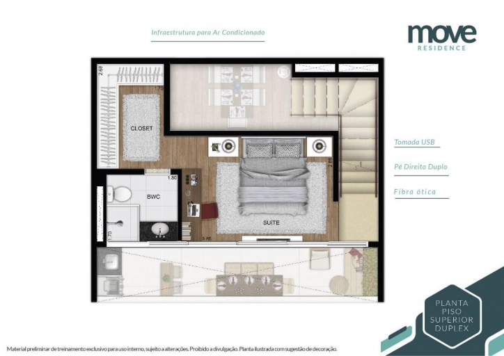 Locação, 1 dormitório em Move Residence - 17