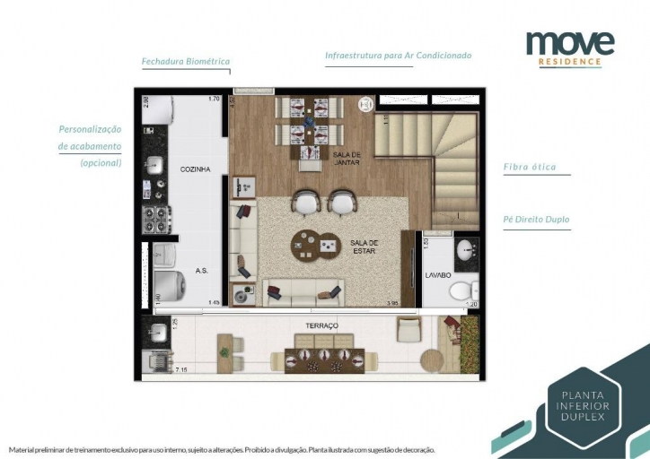 Locação, 1 dormitório em Move Residence - 18