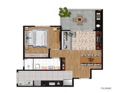 Planta 51,94 m²