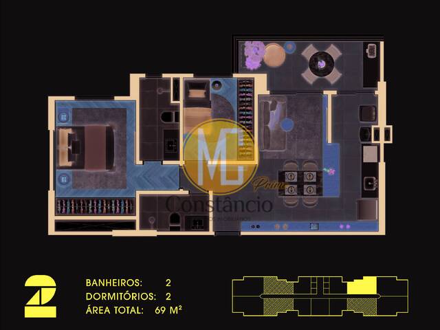 3 dormitórios para Venda em Quadria Jd Aquarius - 24