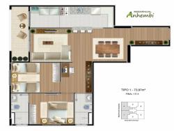 2 dormitórios para Locação em Residencial Anhembi - 5