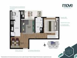 1 dormitório para Locação em Move Residence - 23