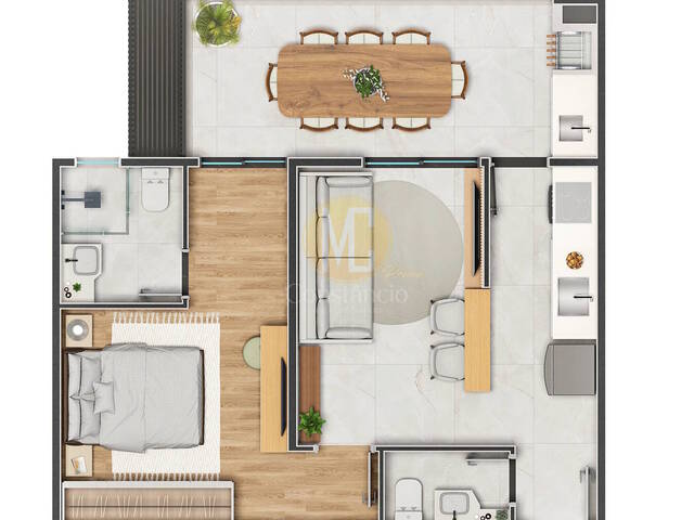 #LC1352 - Apartamento para Venda em Caraguatatuba - SP - 2